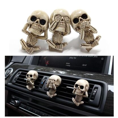 Creative Car Air Freshener Resin Skull For Auto Air Conditioning - Image 5